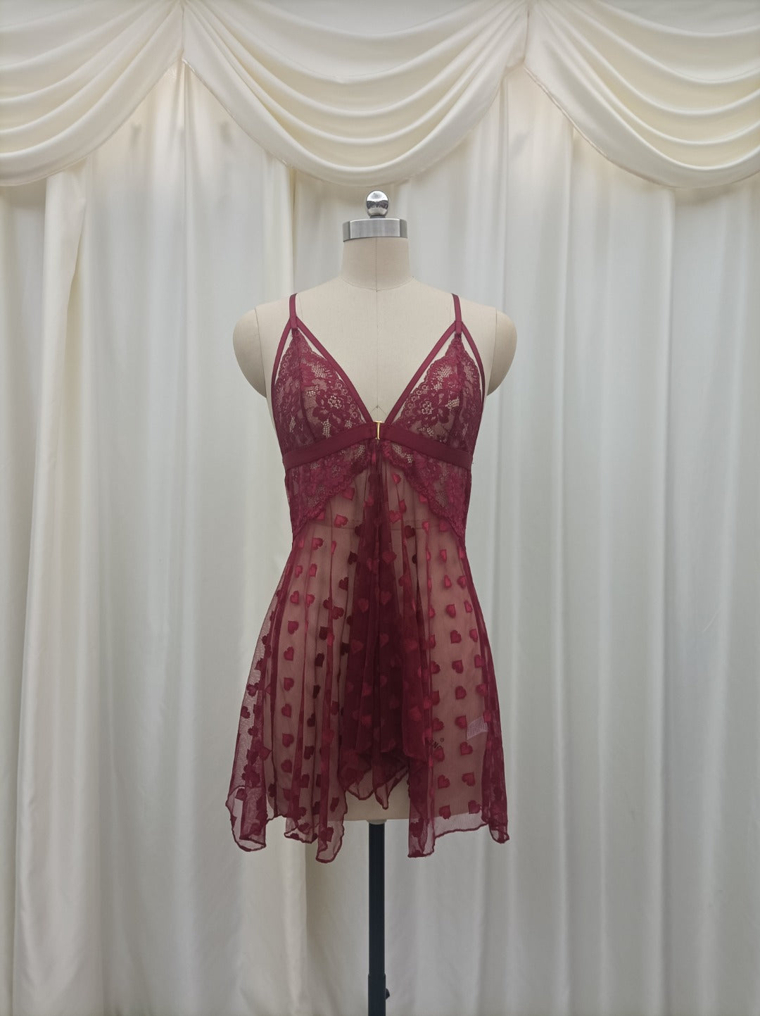 Secret Blush  Heart Mesh Fantasy Lingerie