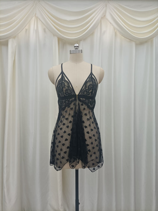 Secret Blush  Heart Mesh Fantasy Lingerie