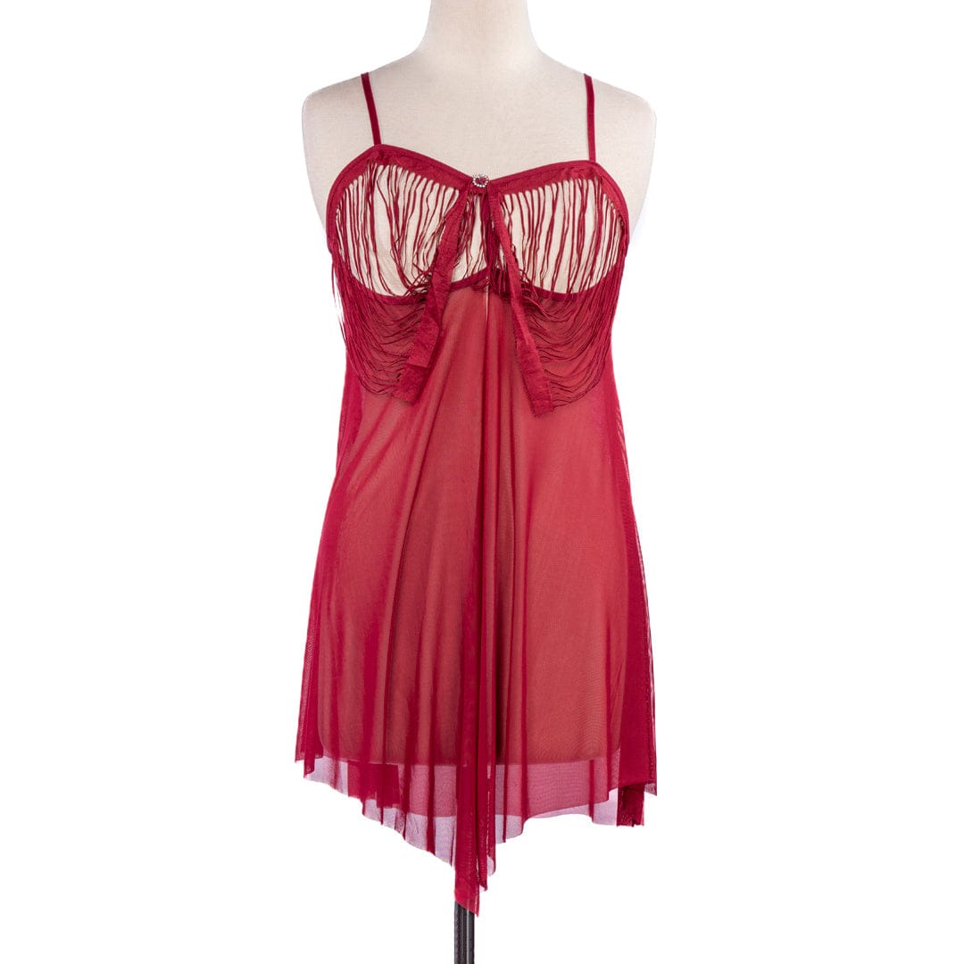 Secret Blush Net 2-Piece Short Lingerie