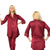 Secret Blush Silk Two pieces Trouser shirt night suit with lace on sleeve