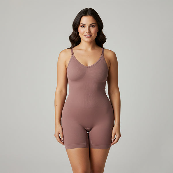 Seamless Full Body Shaper Suit With Adjustable Straps