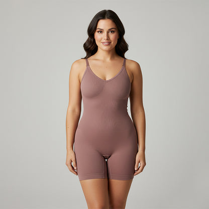 Seamless Full Body Shaper Suit With Adjustable Straps