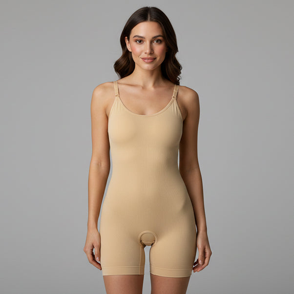 Seamless Full Body Shaper Suit With Adjustable Straps