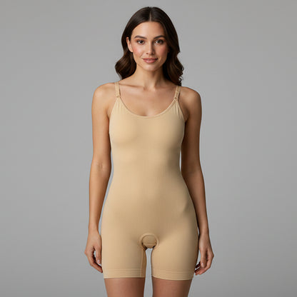 Seamless Full Body Shaper Suit With Adjustable Straps