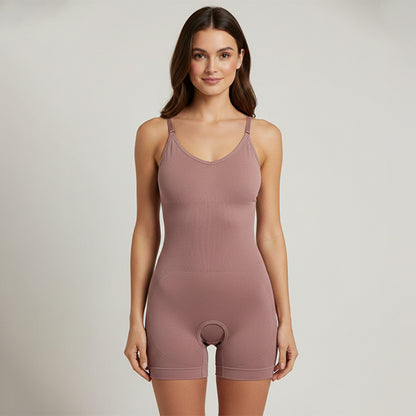 Seamless Full Body Shaper Suit With Adjustable Straps