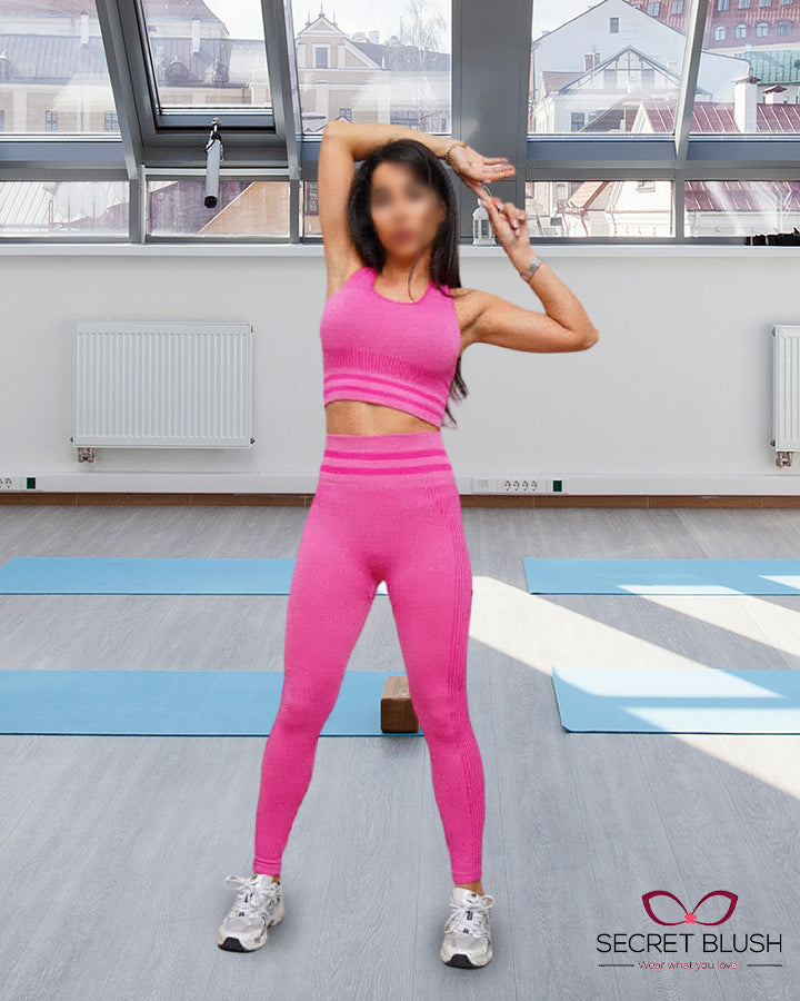 High Quality Women's Gym Sports Bra Crop Top with Butt Lifter Gym/Yoga Set