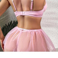 Floral Fantasy Mesh Lingerie Set – 3-Piece Romantic Bloom