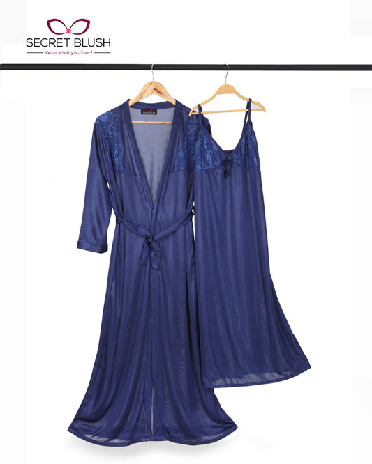 Secret Blush 2 Pieces Silk Nighty