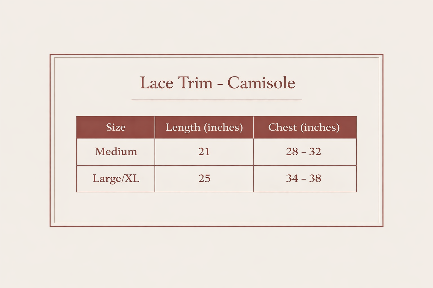 SoftTouch Lace Trim - Camisole