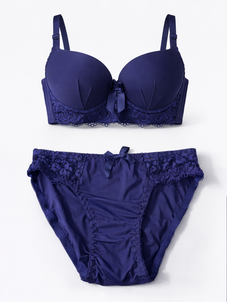 Luxe Lace Padded Wired Bra & Panty Set