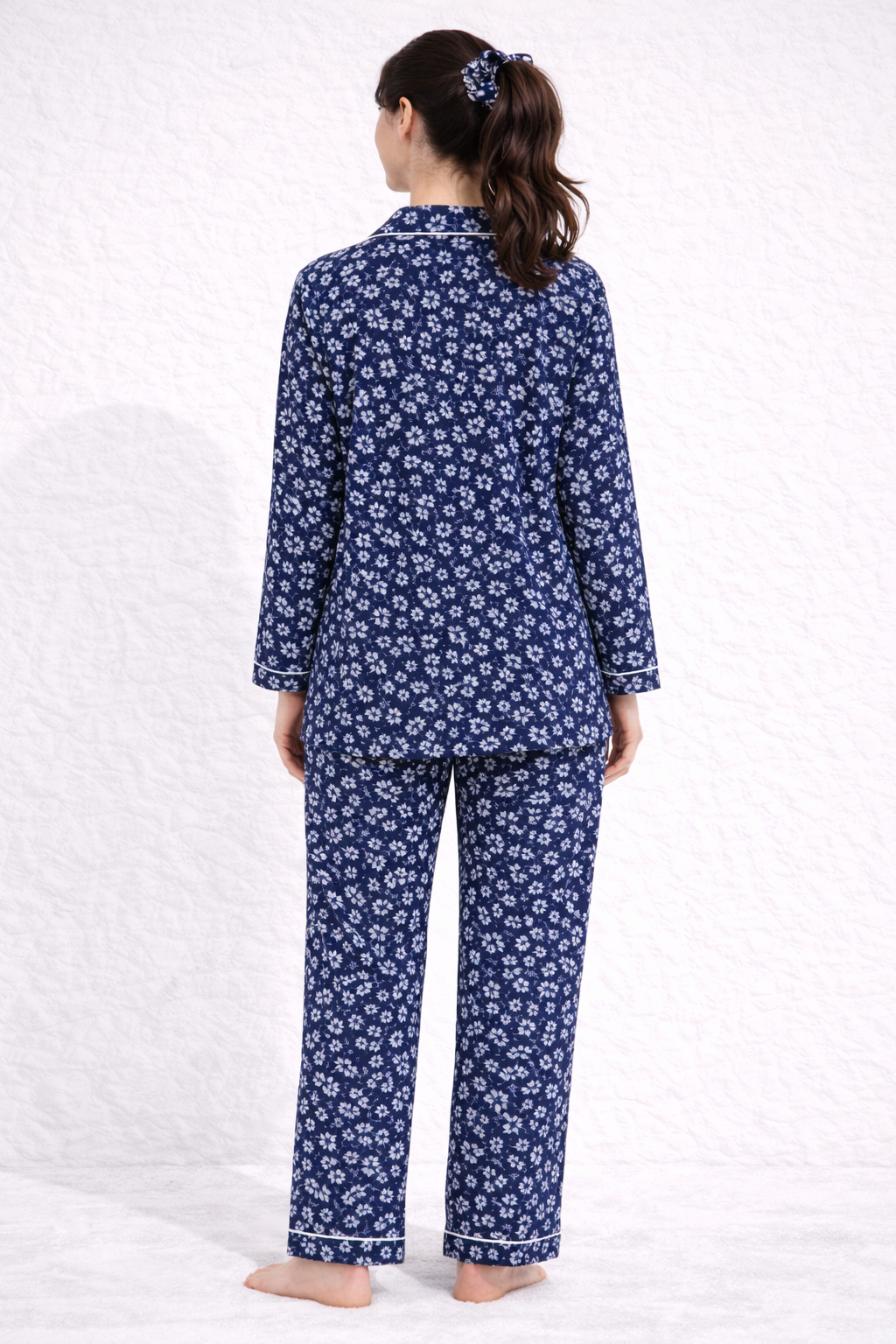 Midnight Meadow Linen Pajama suit