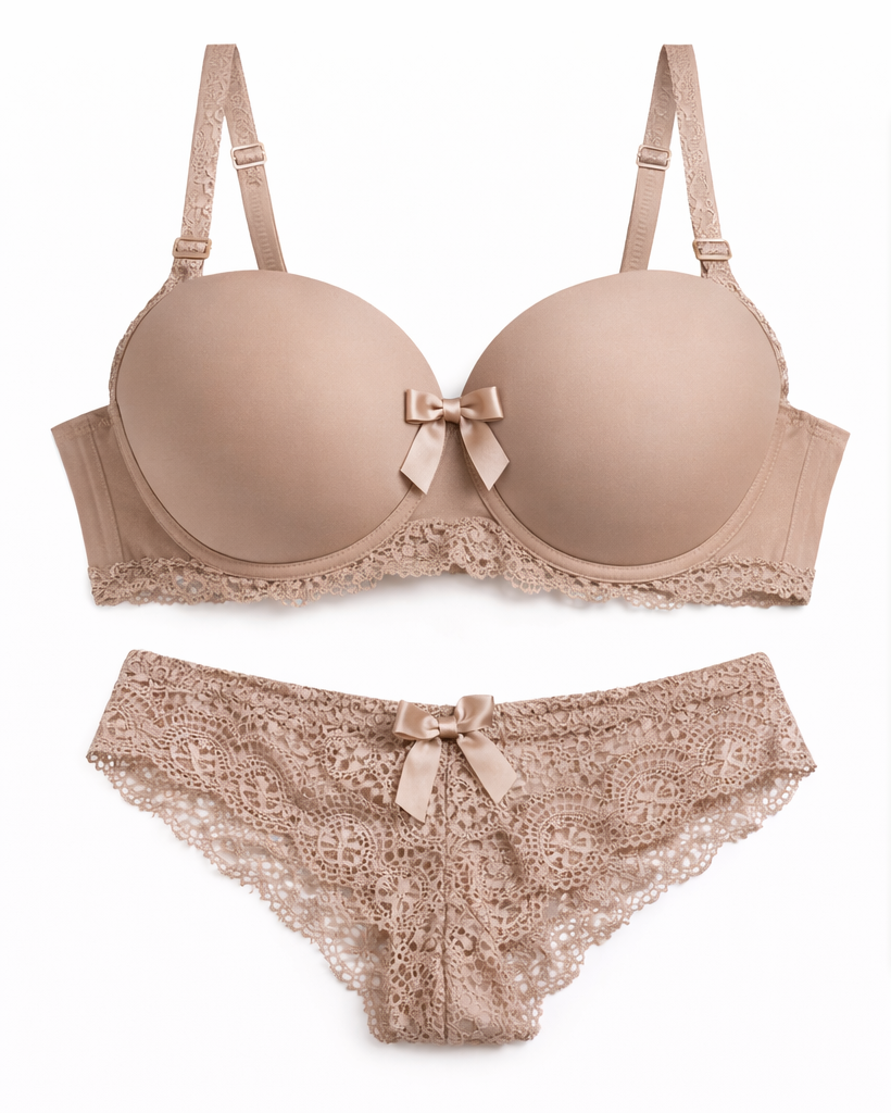 Contour Lace Bra & Cheeky Panty Set