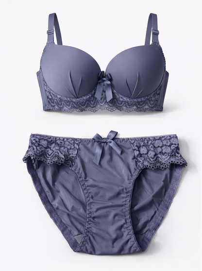 Luxe Lace Padded Wired Bra & Panty Set