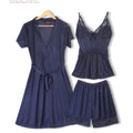 Secret Blush 3 Pieces Silk Nighty