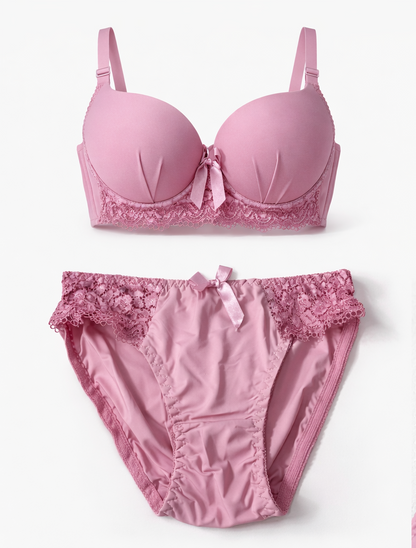 Luxe Lace Padded Wired Bra & Panty Set