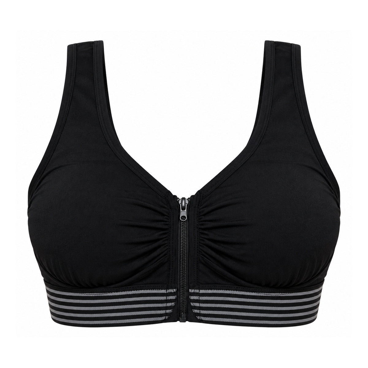Front Zipper Cotton Comfort Sports Bra