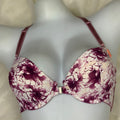 Secret Blush Printed Back Lace front Open Super Padded Bra Set