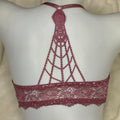 Secret Blush Printed Back Lace front Open Super Padded Bra Set